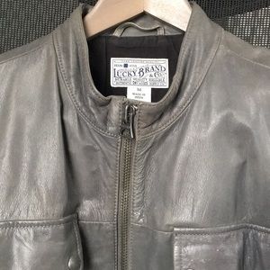 Lucky Brand Grey leather jacket
